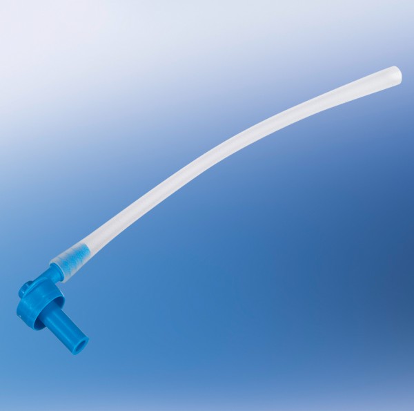 Serial tube 287 mm with angle blue