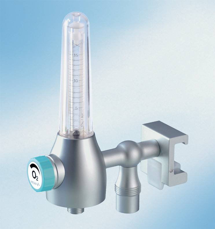 Produktbild von Stickstoff-Durchflussmesser 1/4 Zoll SAE – Mit Doppelskala 10–70 SCFH, Reines Kupfer, Überdruckventil, Zum Löten & Spülen